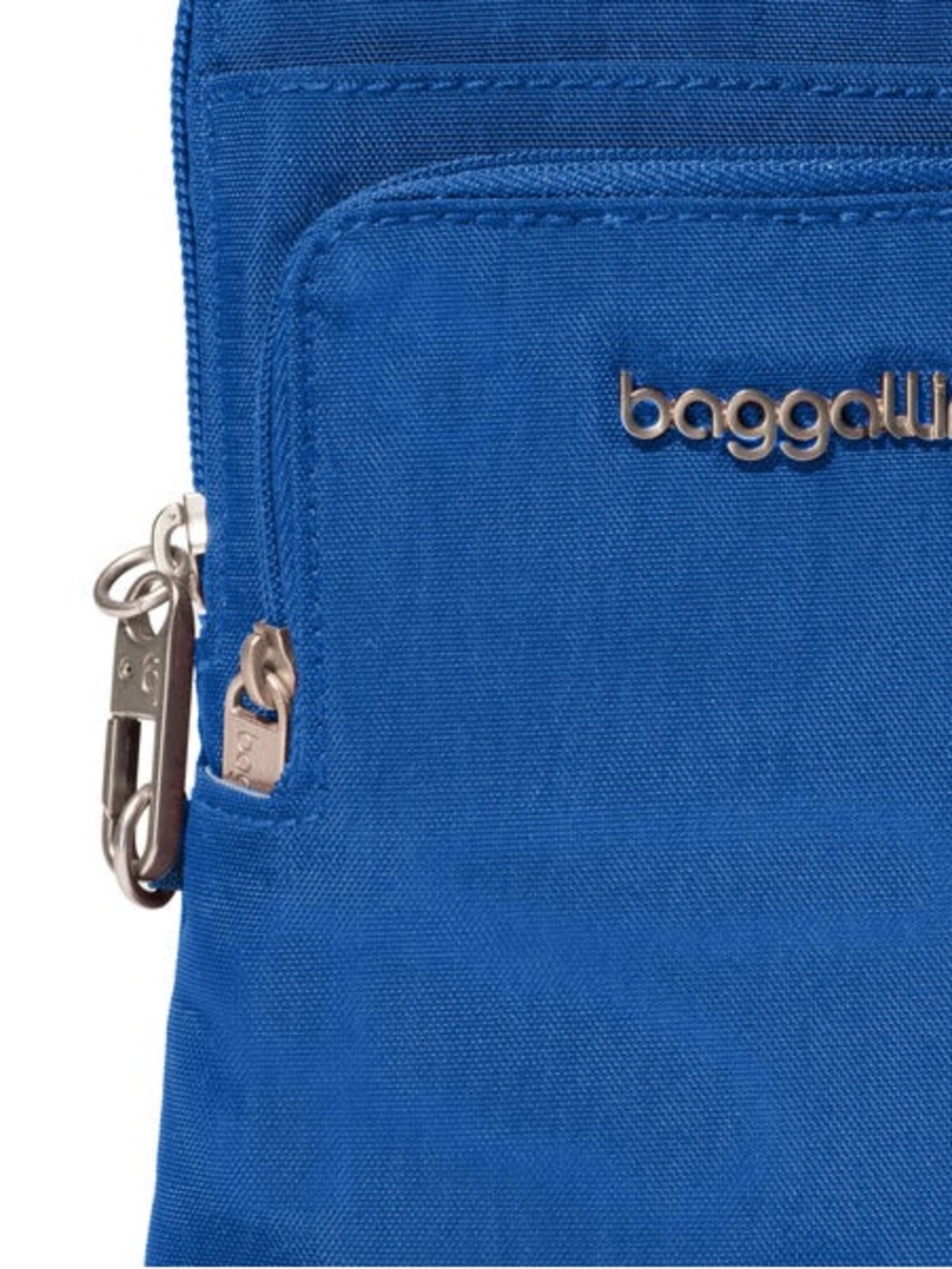 Baggallini Securtex Classic Anti Theft Activity Crossbody Bag Lapis Blue Travel - Picture 12 of 12